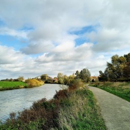 Chemin halage Lys red